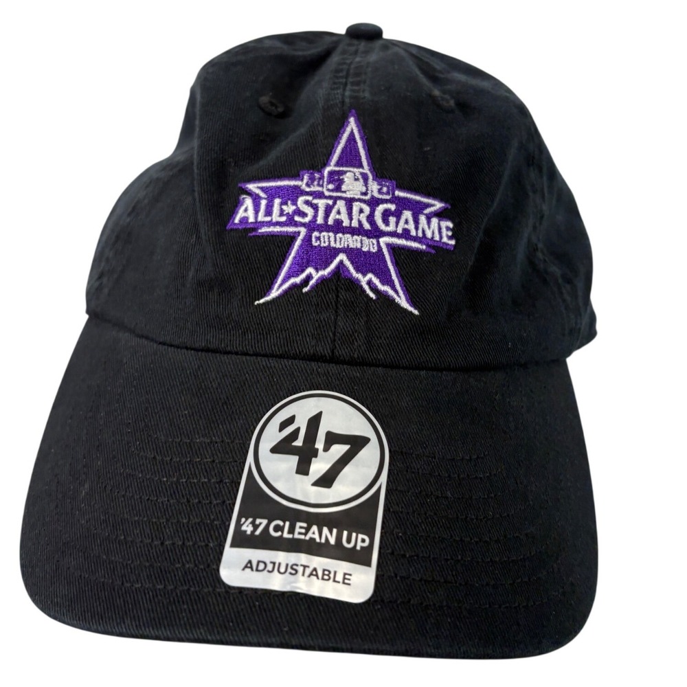 47 Brand MLB All Star‎ Game Colorado Hat Black Adjustable Clean Up Dad Cap